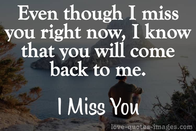 i miss you my love
