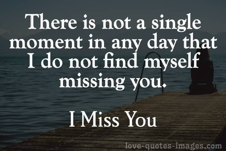 i miss you my love