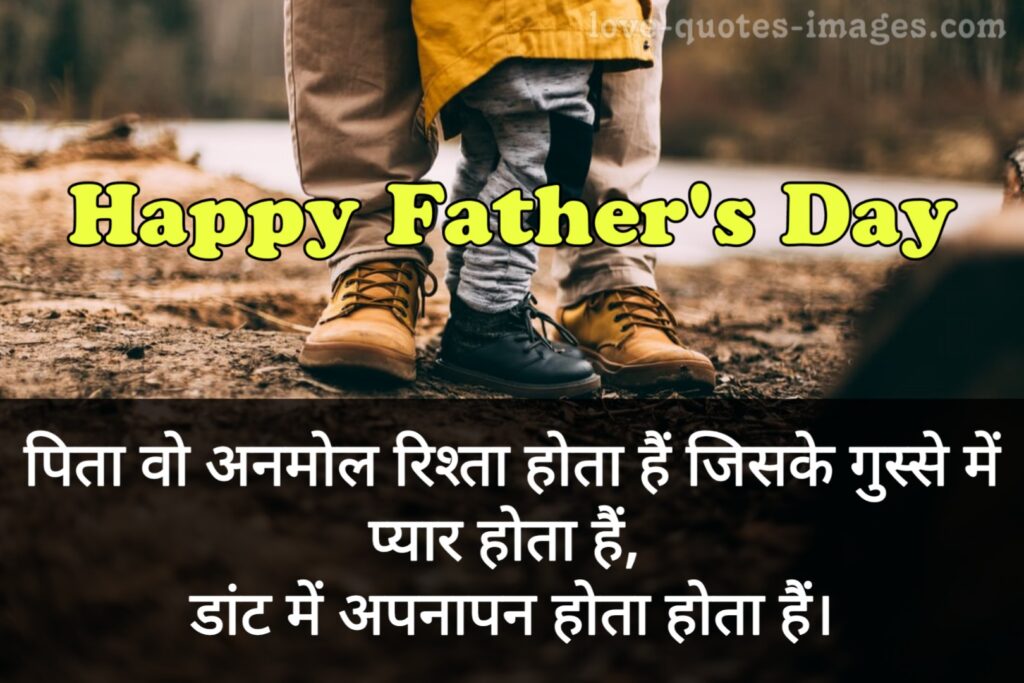 Happy Fathers Day Quotes in Hindi