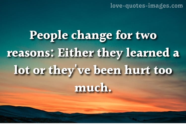 quotes on people changing