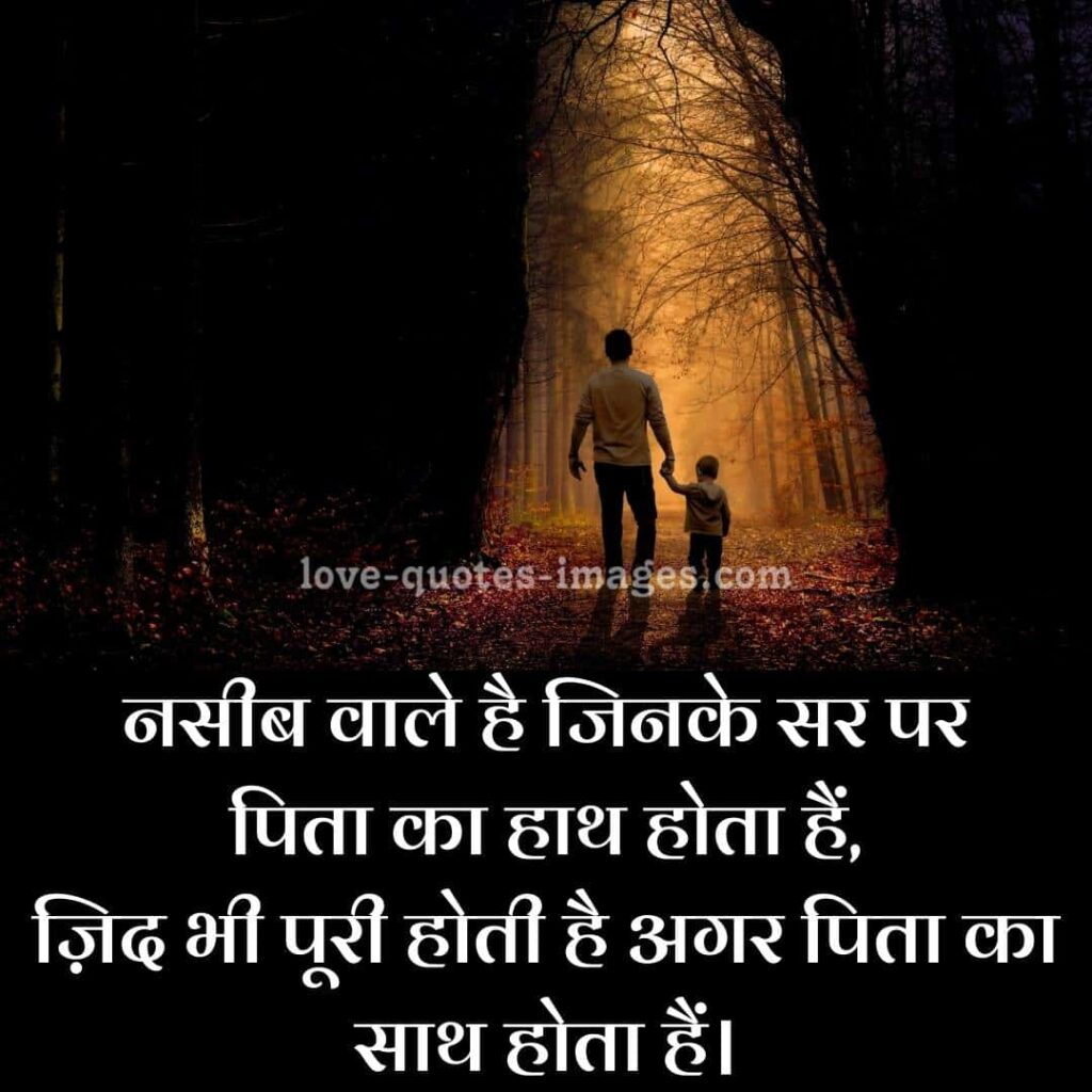 happy fathers day images with quotes in hindi