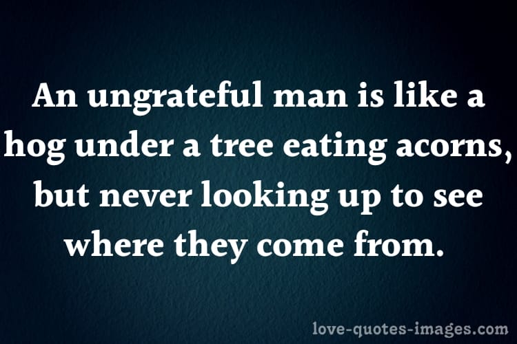 quotes about being ungrateful and selfish