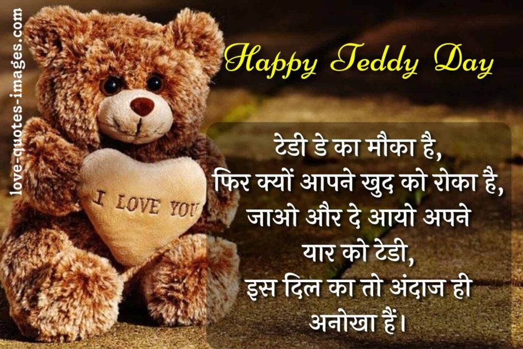 teddy day status in hindi