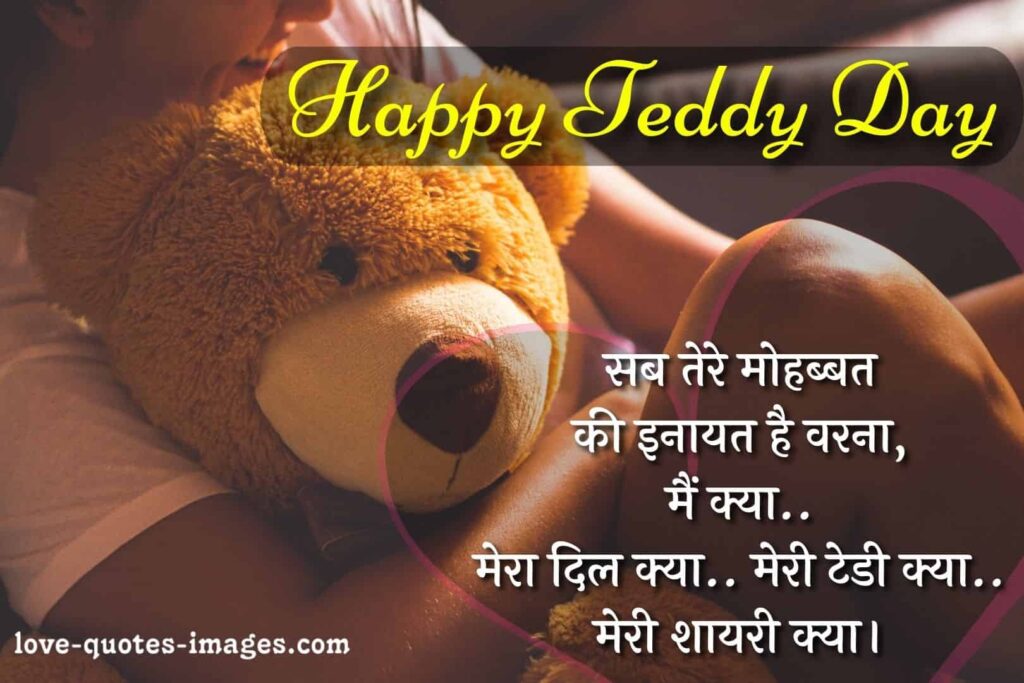teddy day shayari in hindi for gf