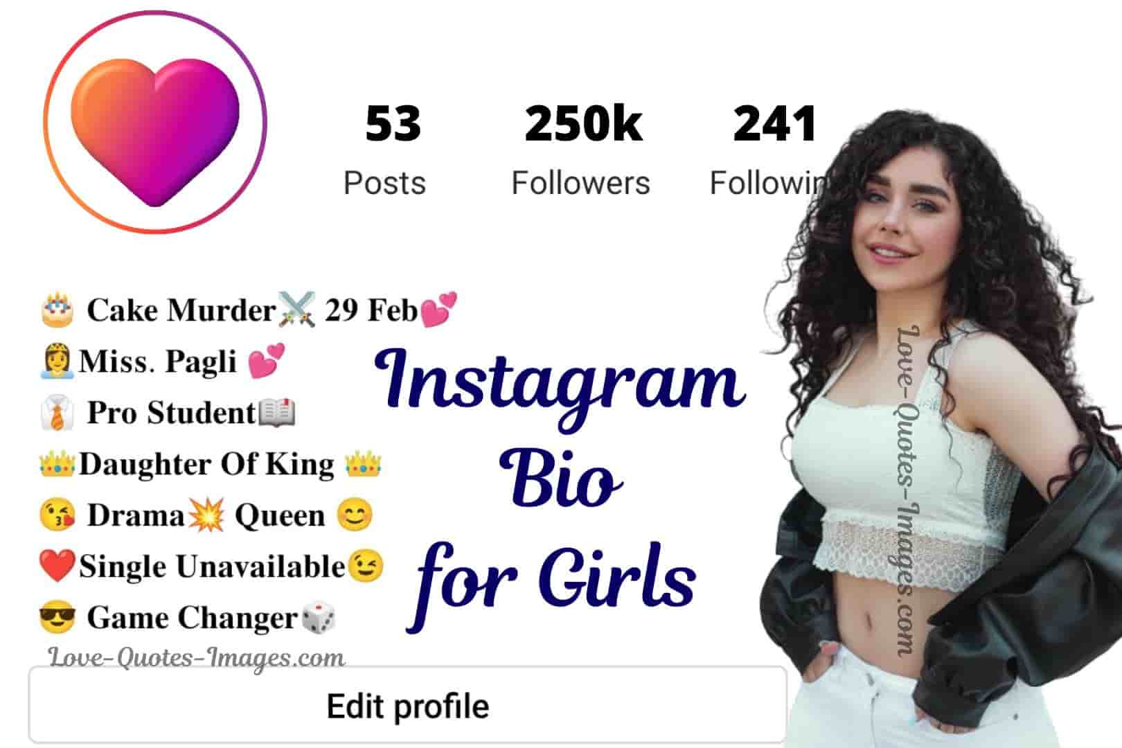 1000+ Attractive Instagram Bio for Girls – Cute Girls Instagram Bio ...