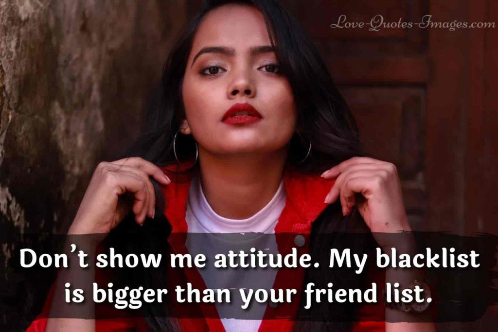 attitude quotes for girls